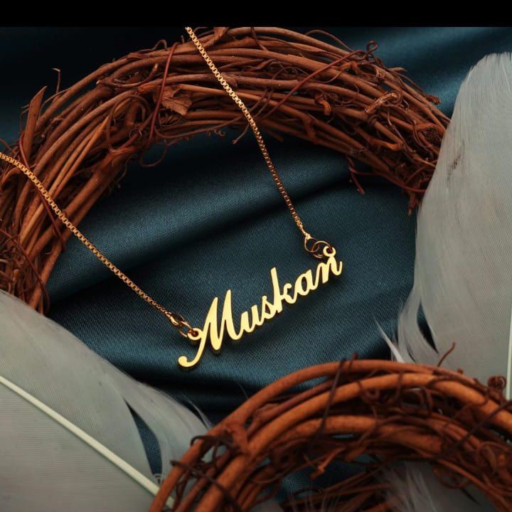 Signature Name Necklace – Fine Gold Chain