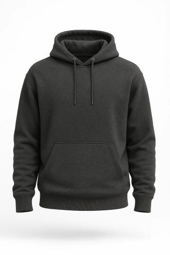 Basic Hoodie Charcoal Black