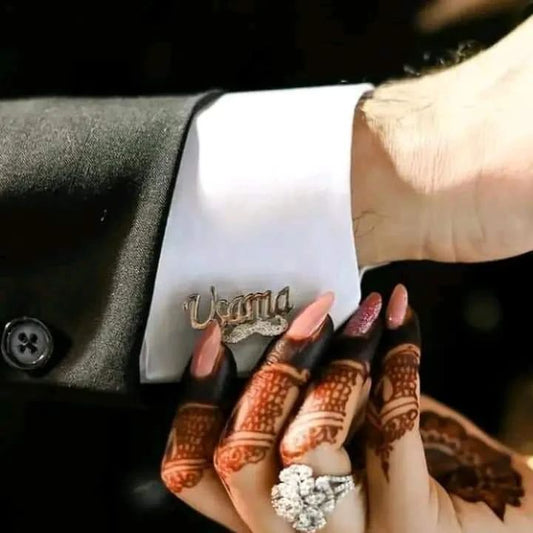 Diamond Name Cufflink – Royal Edition