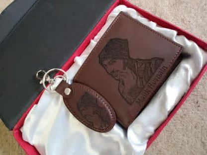 Customized Wallet & Keychain Set (Picture + Name)